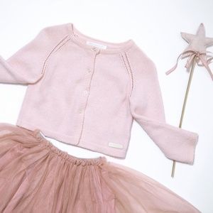 Burberry Cashmere Cardigan - Soft Pink